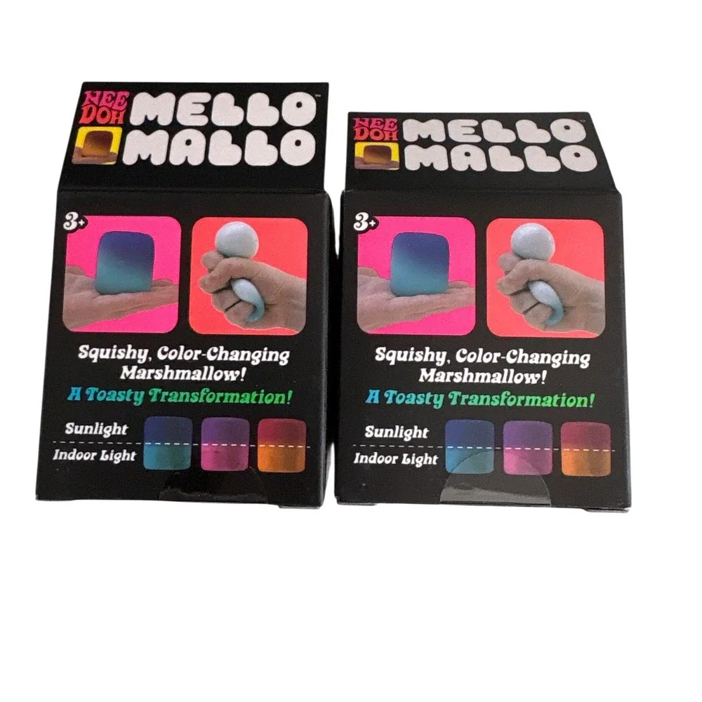 Schylling NeeDoh Mello Mallo Color Changing Squishy Fidget Toy Set 2pk 26058HY